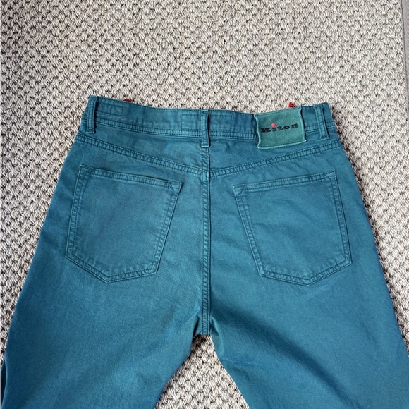 Kiton Teal Green Denim Jeans Men’s Size 32 Napoli, Italy - Picture 7 of 16